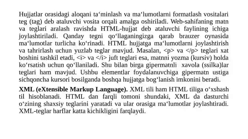 Webilovalarni ishlab chiqish asosiy tushunchalari 4