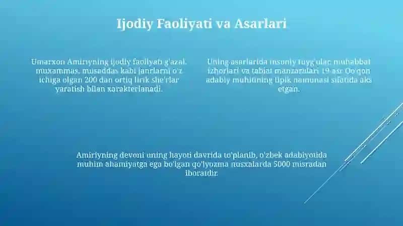Umarxon Amiriy: Hayoti va Ijodiy Merosi 4