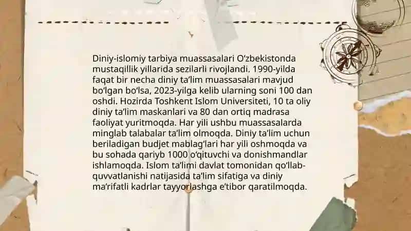 Turkiston o‘lkasida islomiy ta'lim tizimi 4