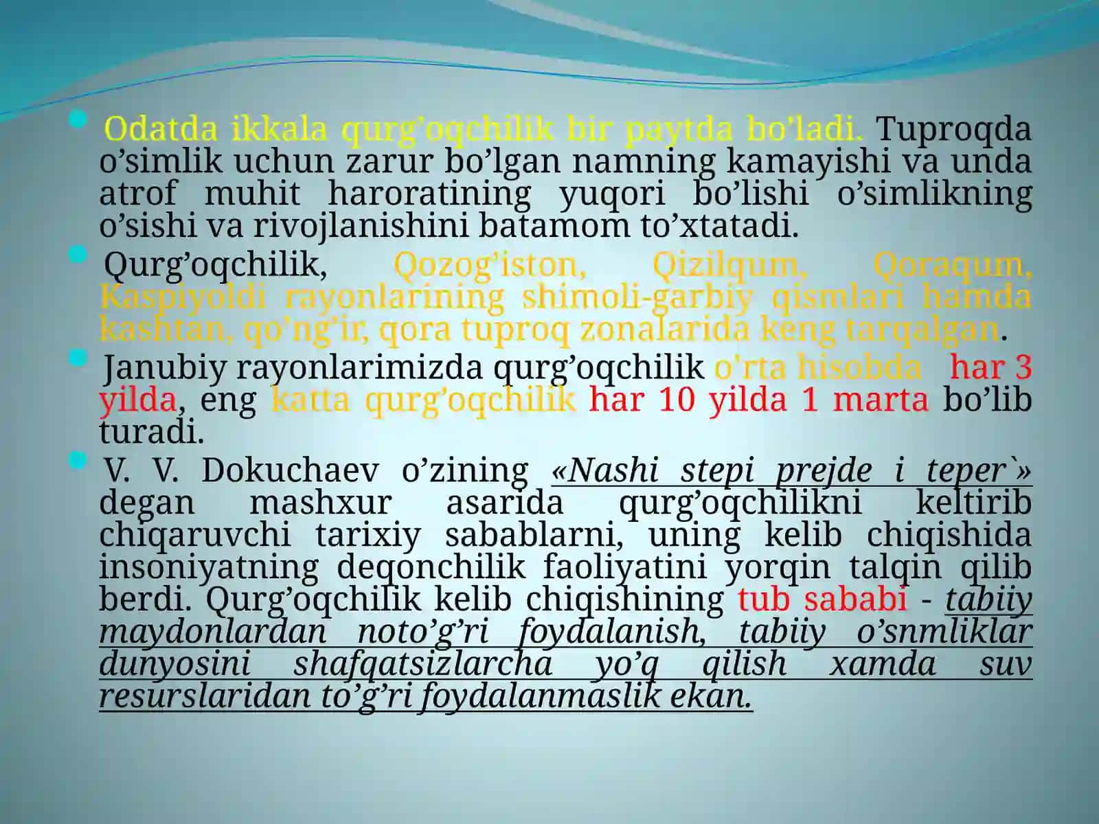 QURG’OQCHILIK VA UNGA QARSHI KURASH 4