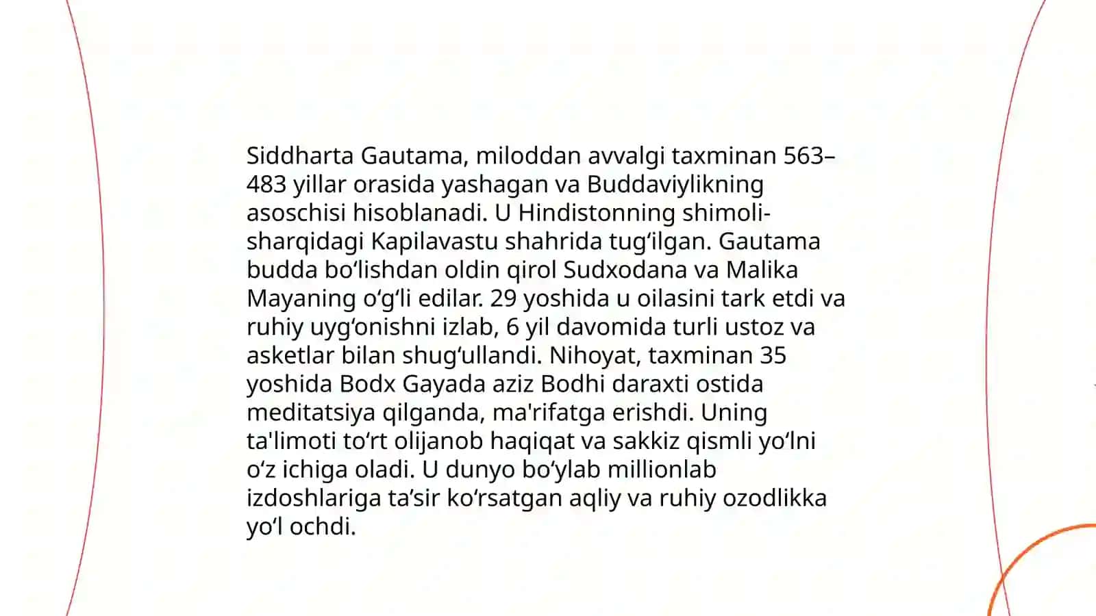 Buddaviylik dinining paydo bòlish tarixi, asosiy ta'limotlar, oqimlari va manbaalari 4