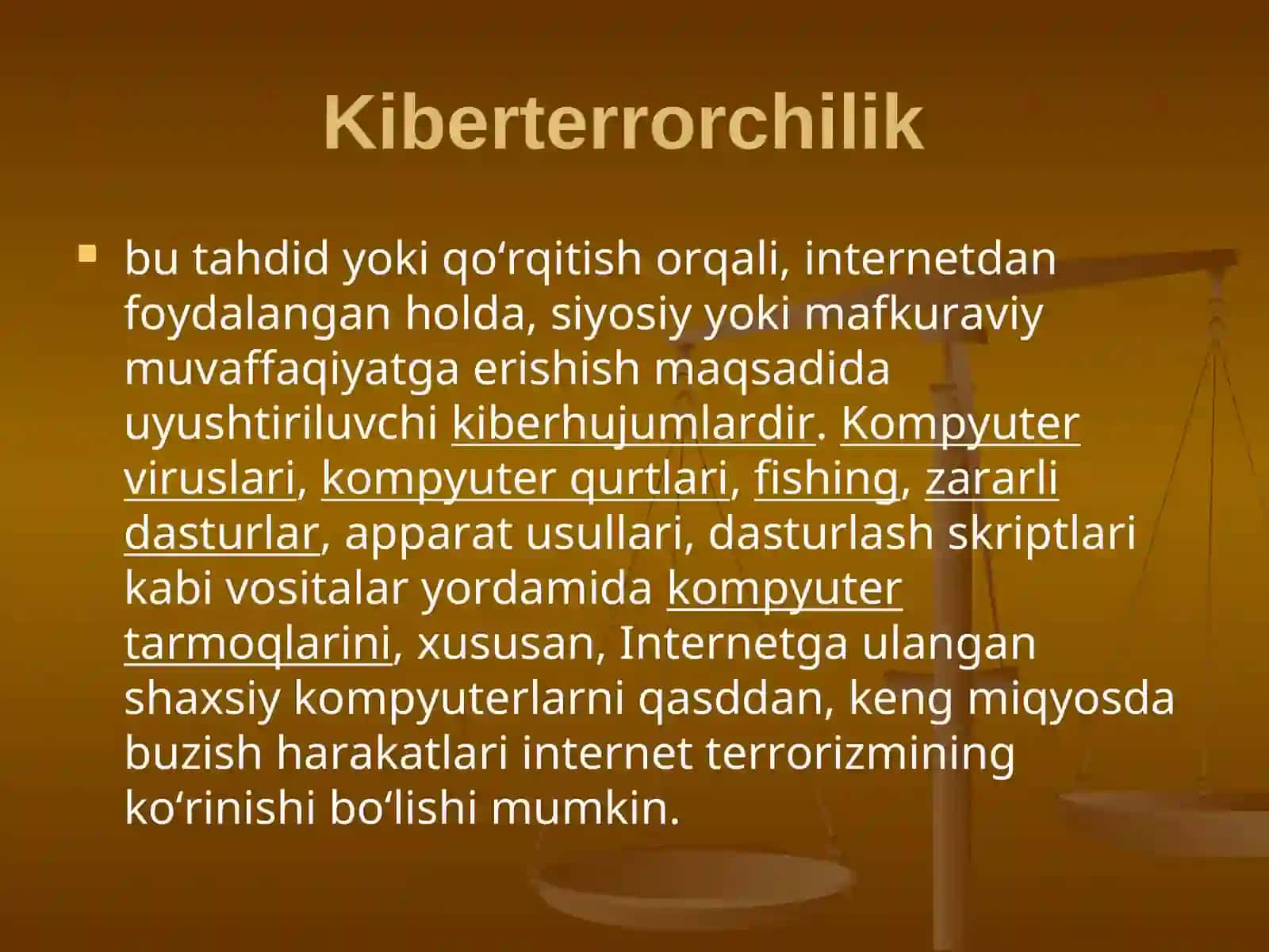 MAUZA: KIBER MAKONDA DINIY E`TIQOD TARG`IBOTININGIJTIMOIY XAVFI 4