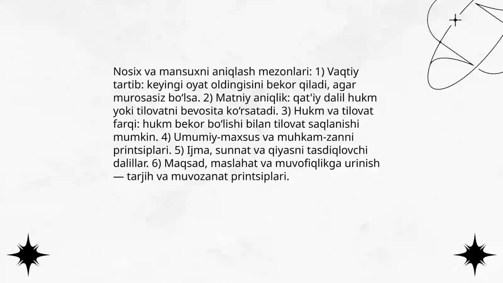 Oyatlarni nosix va mansuxga ajratishda mavjud yondashuvlarning nazariy tahlili 4