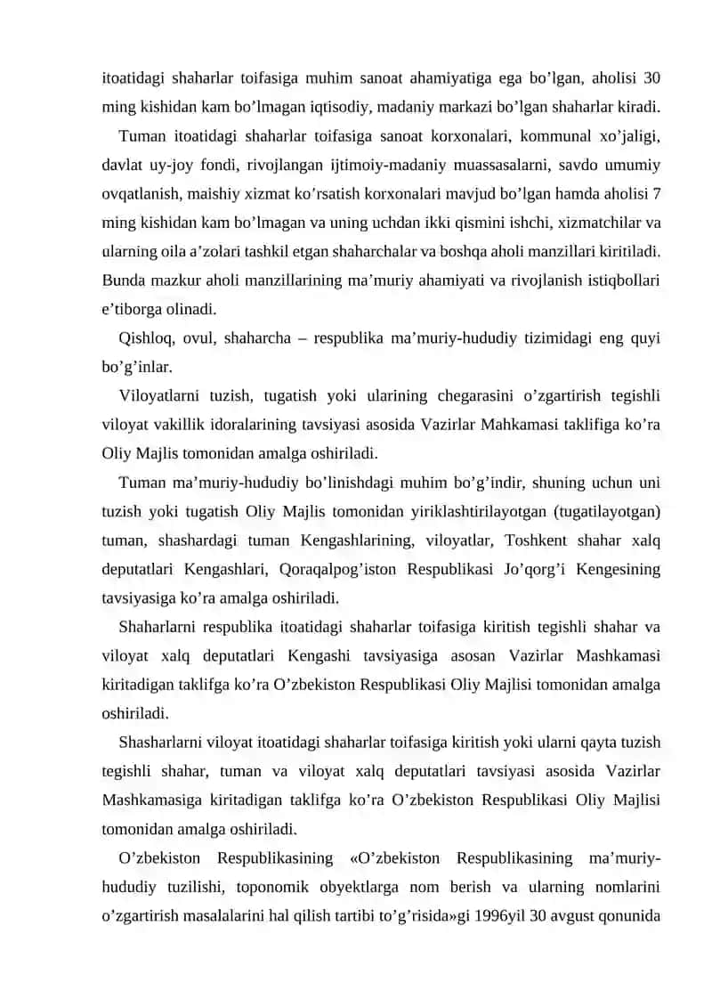 O’zbekiston Respublikasida davlat shaklining o’ziga xos xususiyatlari 4