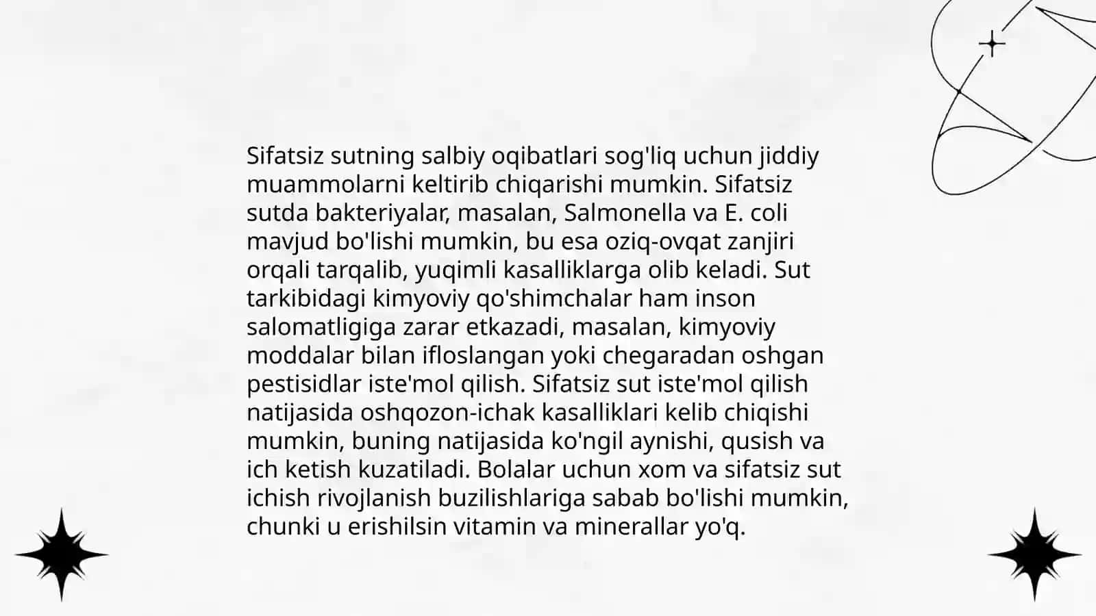 Sut va sut mahsulotlarini sanitar gigiyenik baholash 4