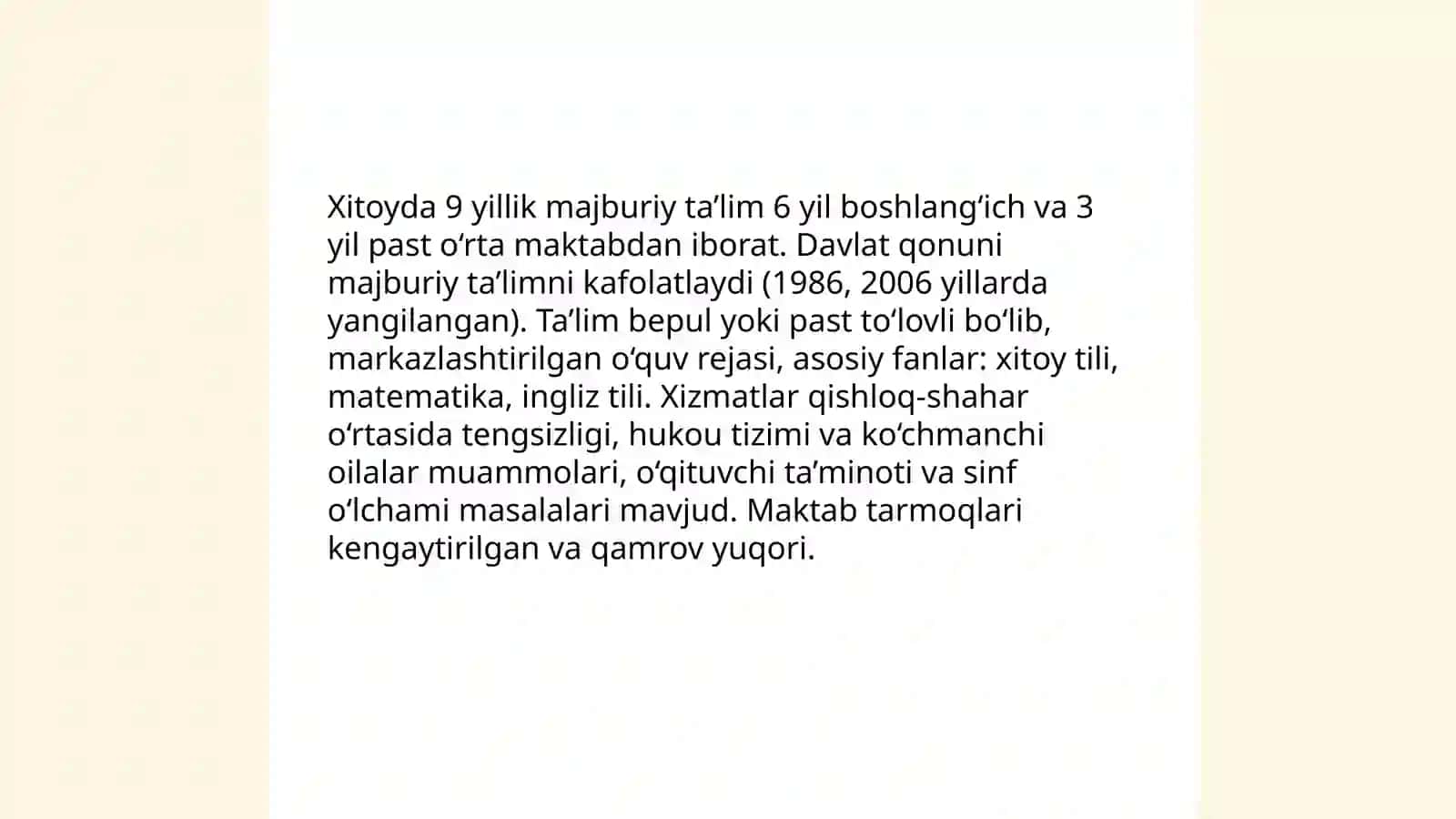 Xitoy ta’lim tizimi 4