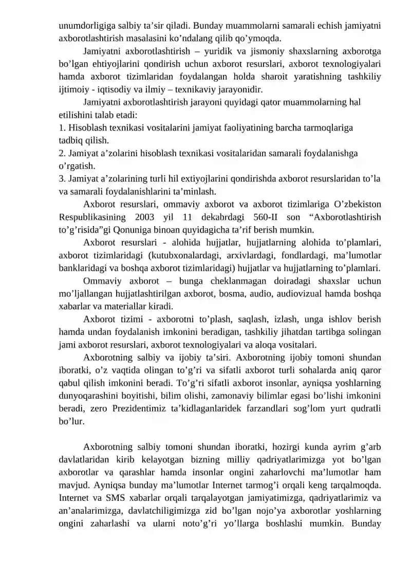 Axborotlashgan jamiyat 4