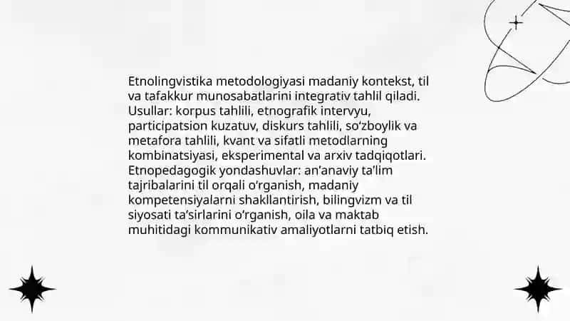 Etnolingvistika tilshunoslikning zamonaviy yoʻnalishi sifatida 4