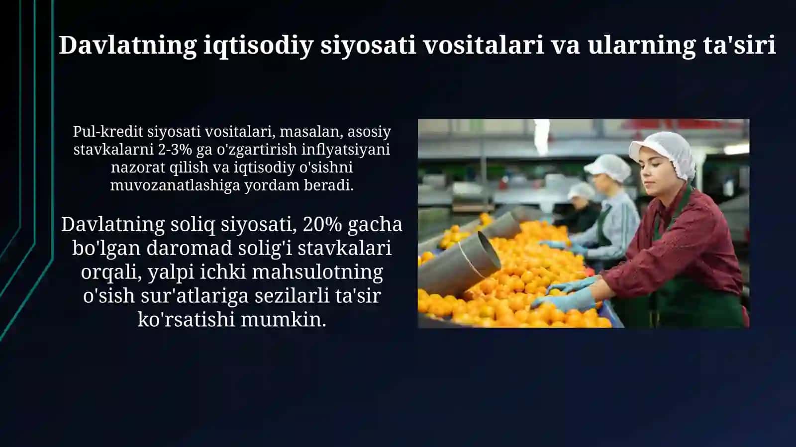 Bozor iqtisodiyotini tartibga solishda davlatning iqtisodiy oʻrni 4