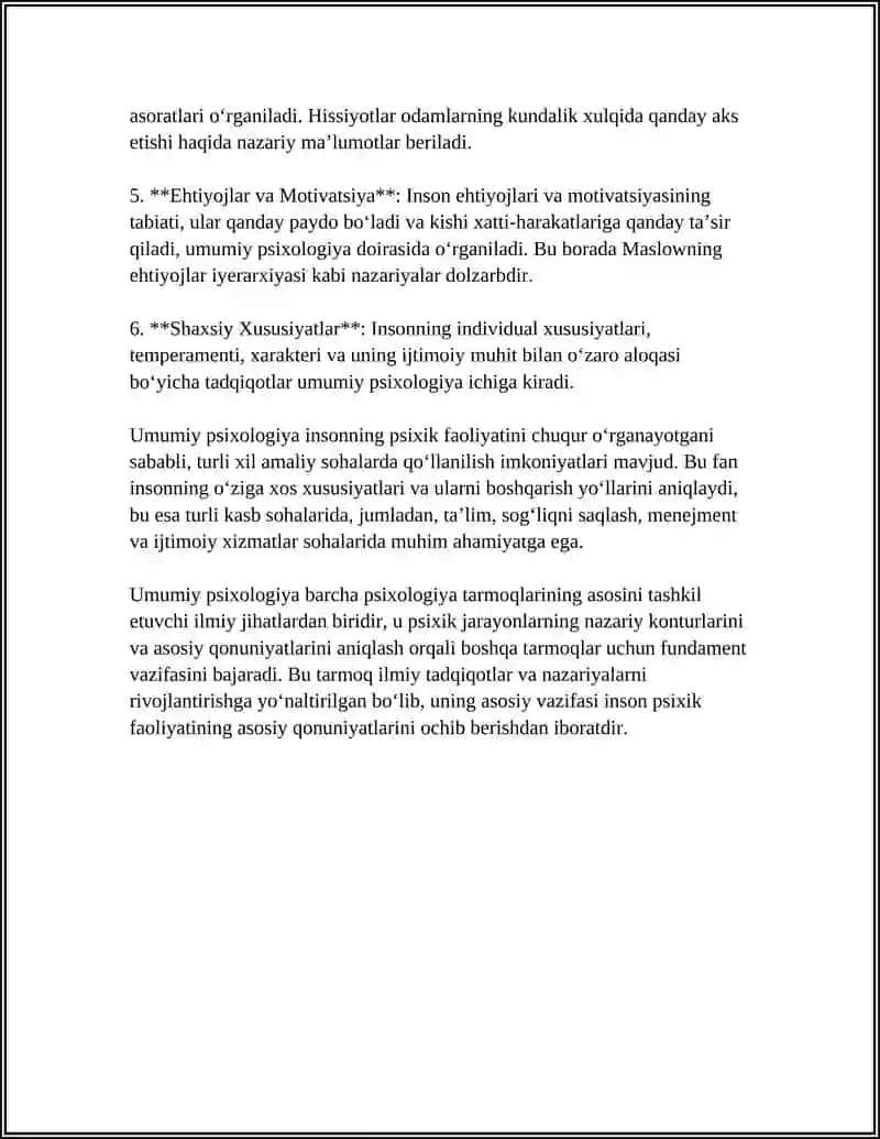 PSIXOLOGIYA FANINING TARMOQLARI 4