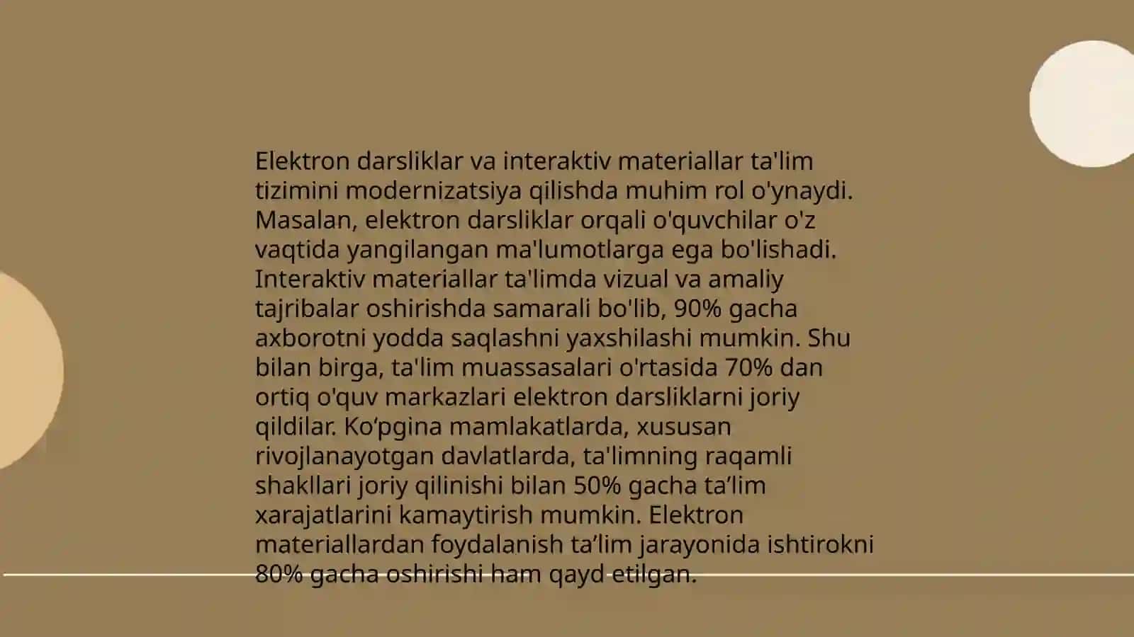 Ta'lim tarbiya jarayonida axbarot texnologiyalardan foydalanishning imkoniyatlari 4