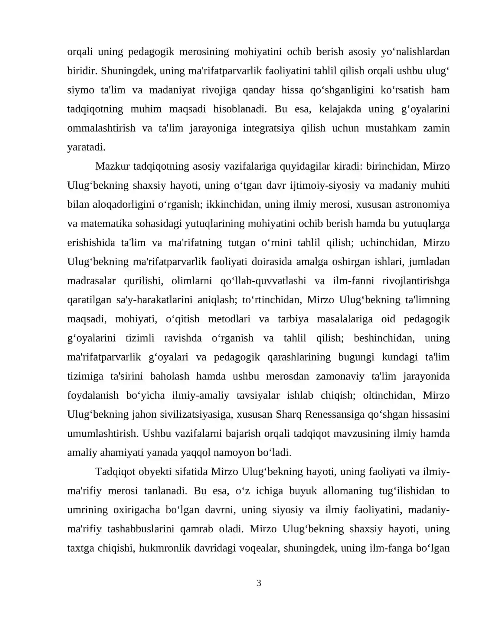 Mirzo Ulug’bekning pedagogik g’oyalari va ma’rifatparvarlik xizmatlari 4