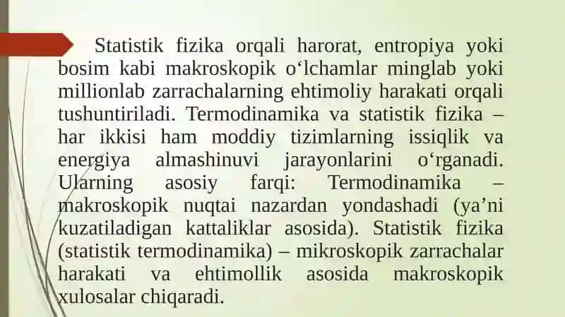 Statistik termodinakima 4