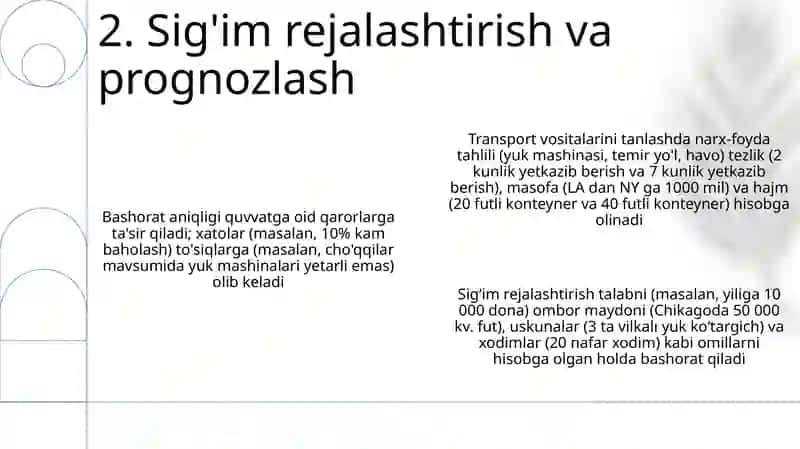 Transport turlarini tanlash tamoyillari va uslublari 4