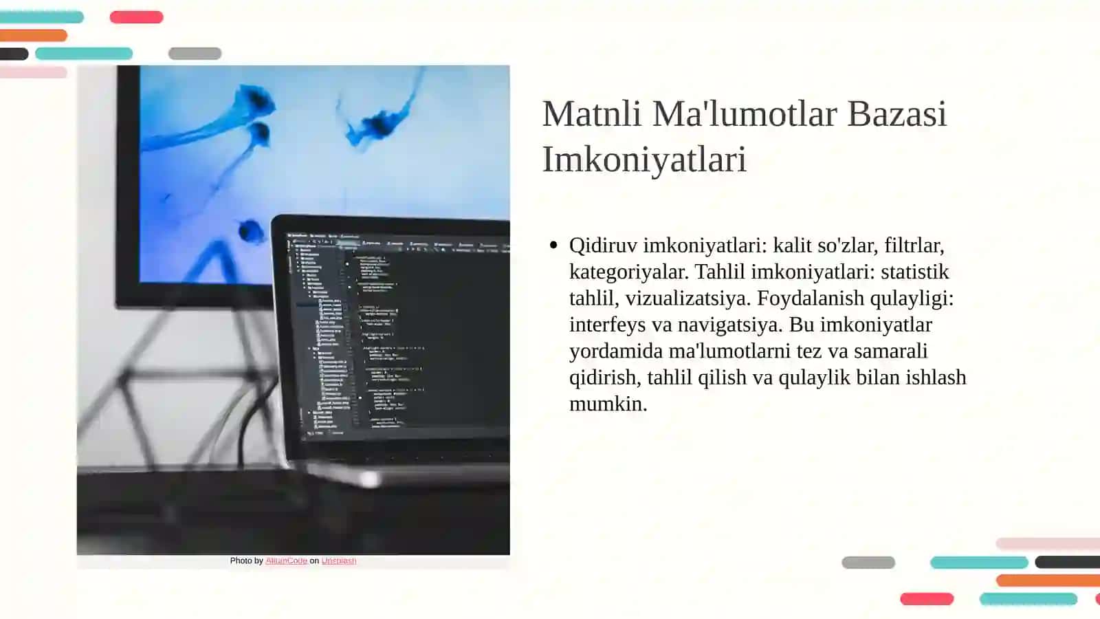 Matnli Ma'lumotlar Bazasi 4