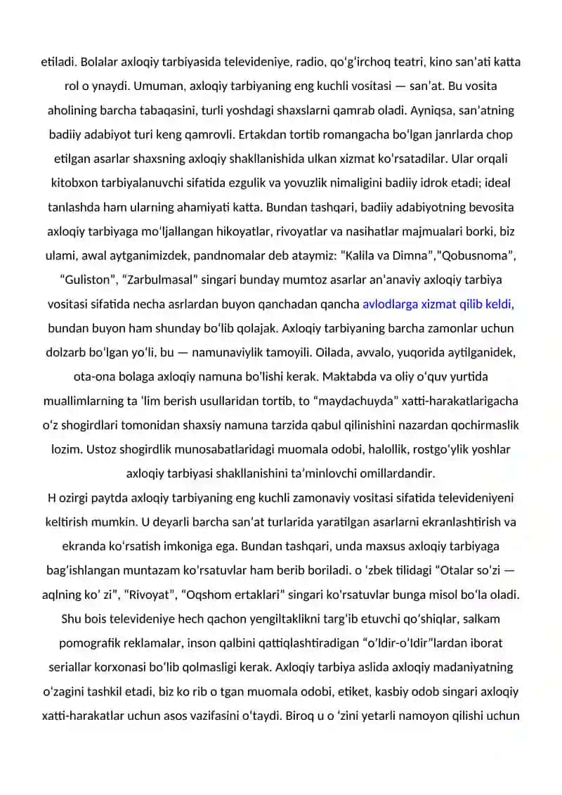 Zamonaviy axloqiy tarbiyaning yutuqlari va kamchilaklari 4