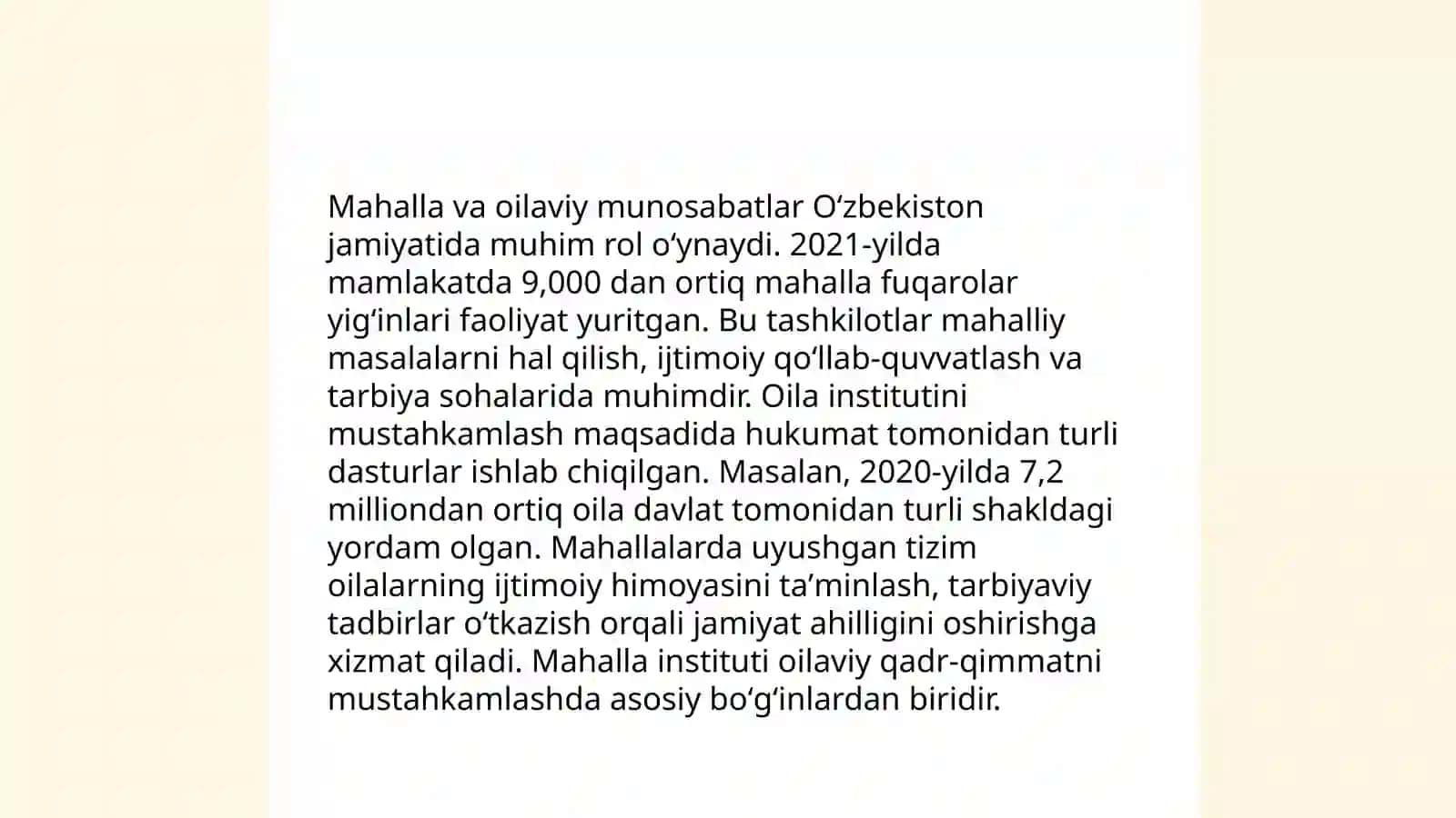 Mahalla - ijtimoiy o'z - o'zini anglash boshqarish orgini 4