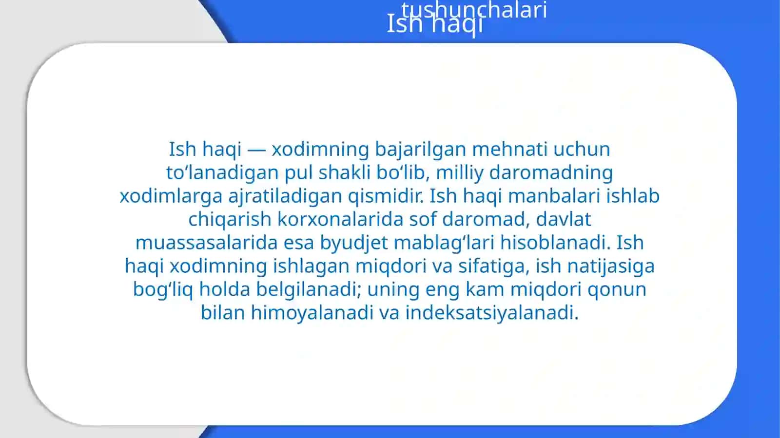 Mehmatbozorining mikroiqtisodiy modellarida ish haqining mohiyati 4