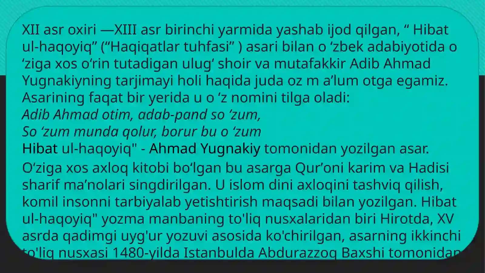 Hibat-ulhaqoyiqdagi onomastika 4