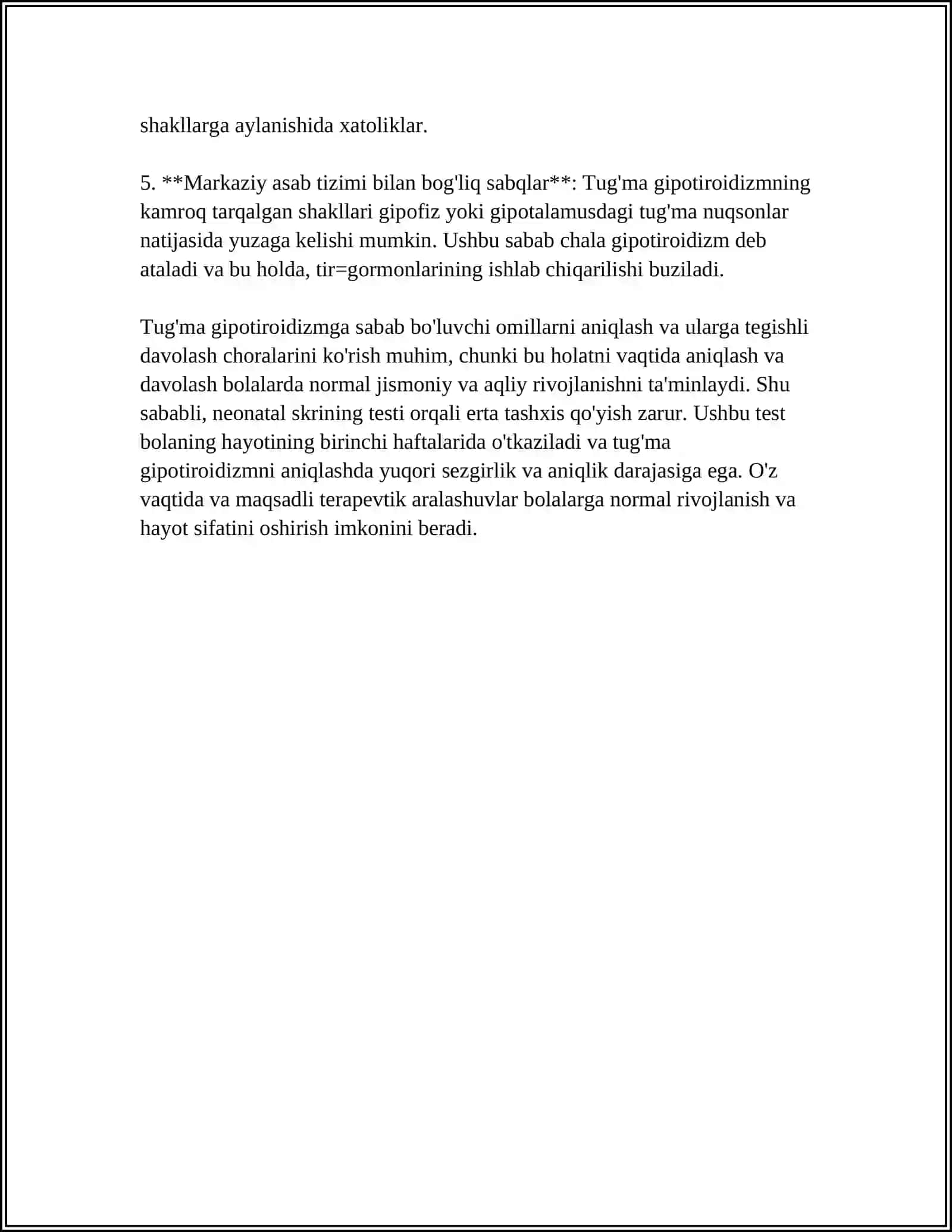 TUG'MA GIPOTIREOZ 4