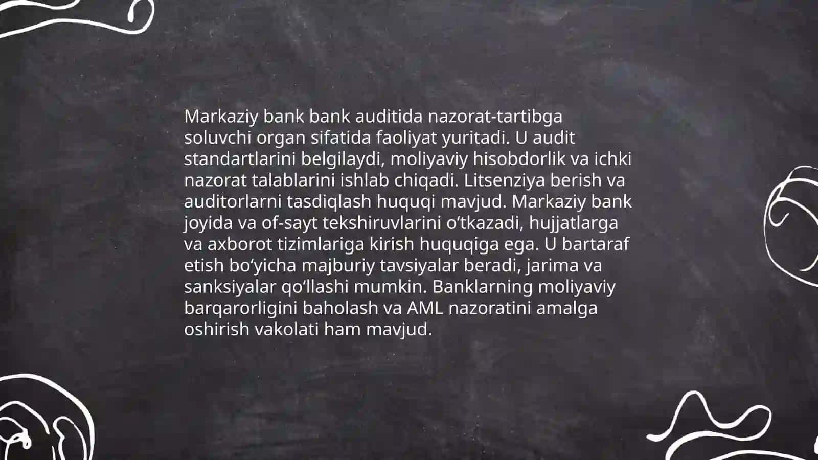O'zbekistonda bank auditining huquqiy-iqtisodiy asoslari va rivojlanishi 4