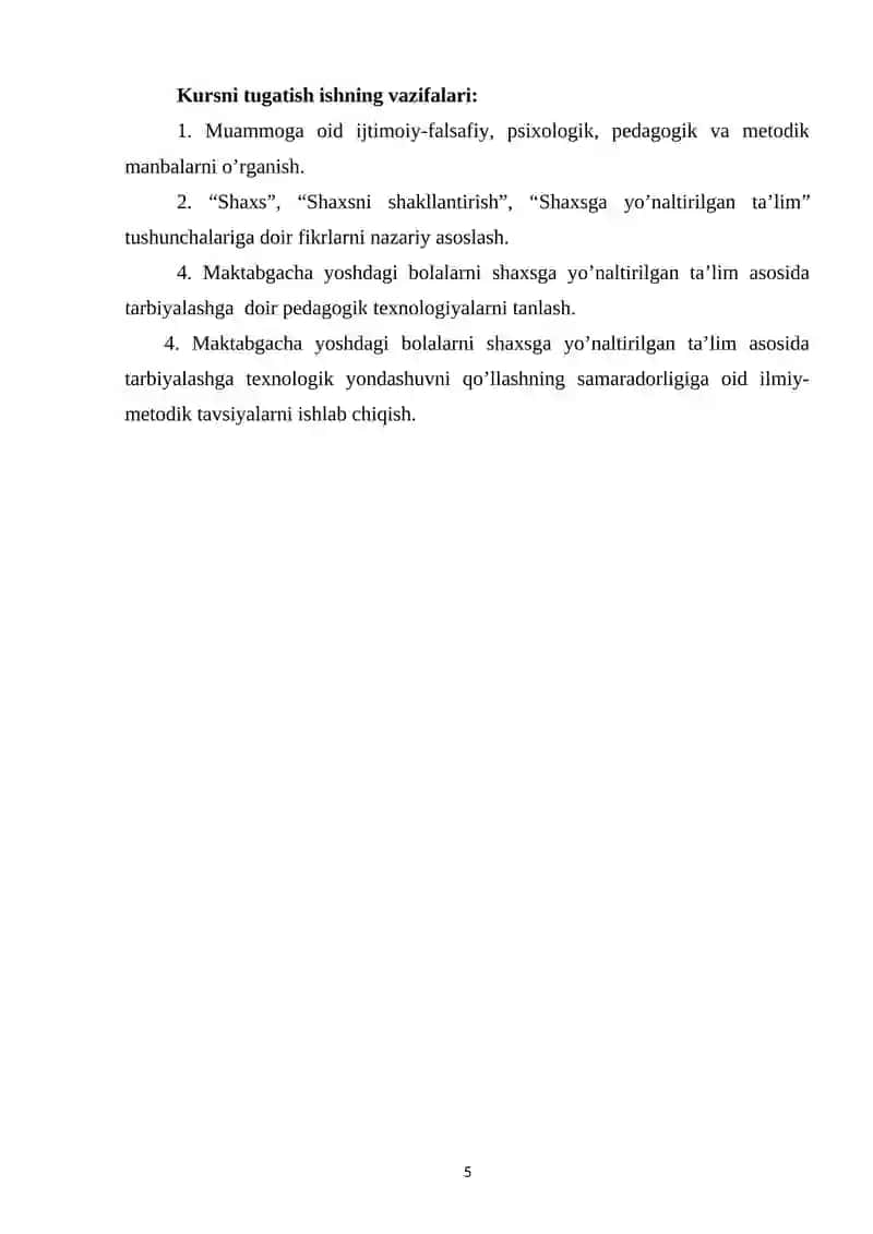 SHAXSGA YO'NALTIRILGAN TA'LIMDA PEDAGOGIK FAOLIYATGA YONDASHUVINI AMALGA OSHIRISH USULLARI 4