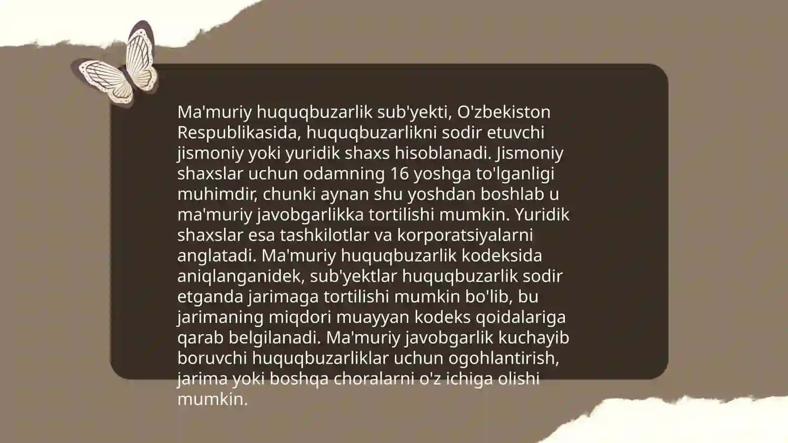 Maʼmuriy huquqbuzarlik 4