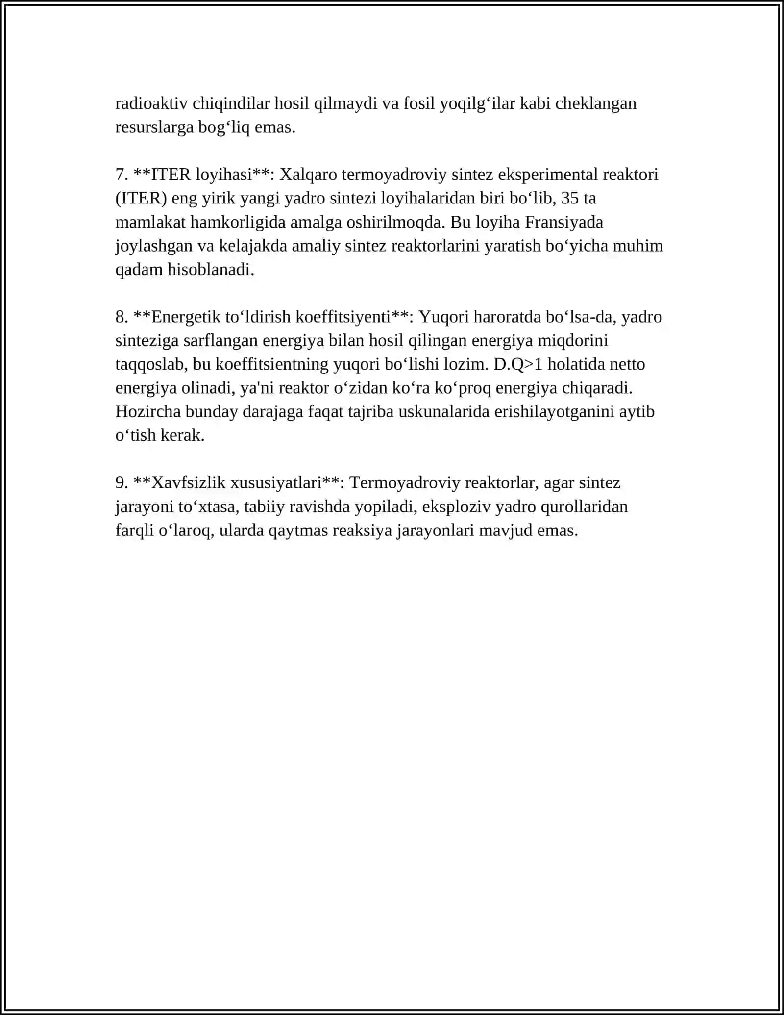 TERMAYADROVIY REAKSIYALAR YULDUZLAR ENERGIYASI.QUYOSH ENERGIYASI 4
