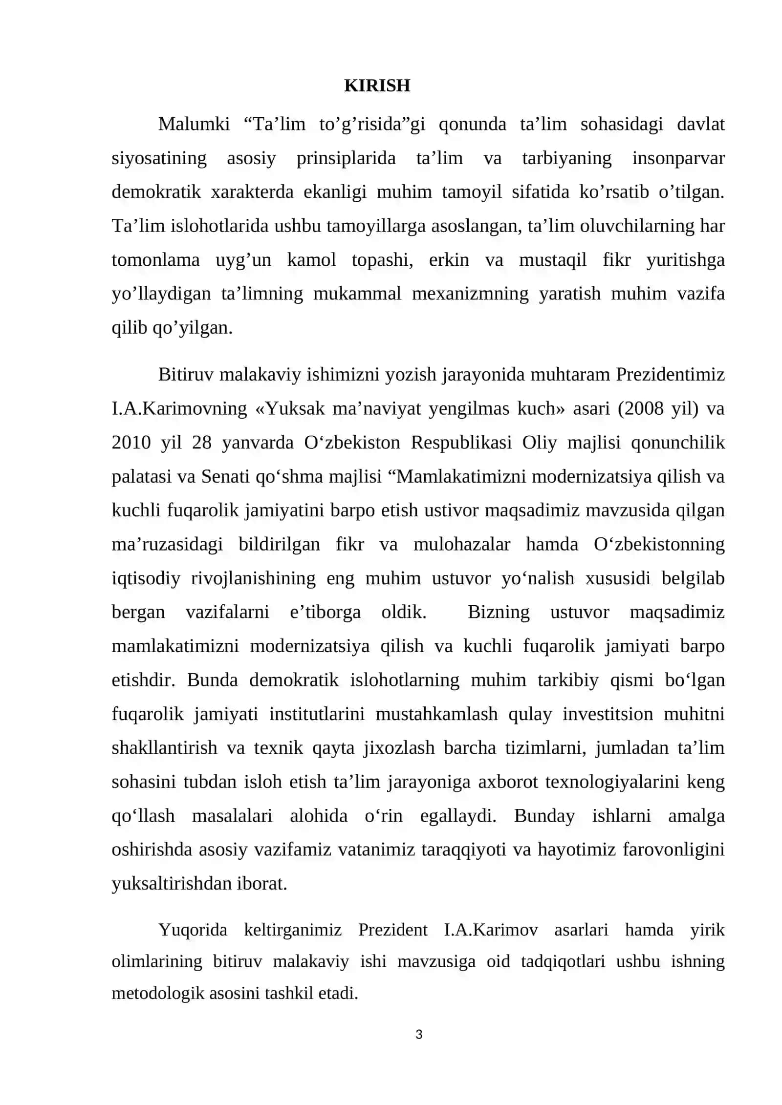 “Hozirgi zamon ingliz tili gaplari strukturasida “for” predlogli birikmalarning sintaktik va sintaktik- semantik tahlili” 4