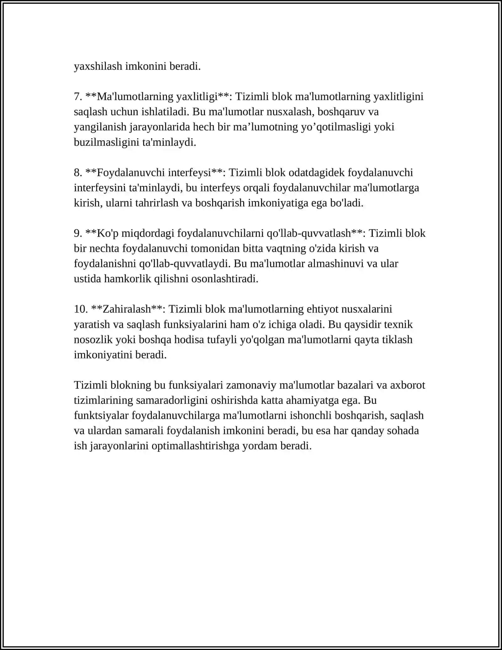 TIZIMLI BLOK VA UNING TARKIBIY ELEMENTLARI 4
