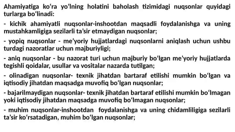 Nuqsonlar va ularning sabablari 4