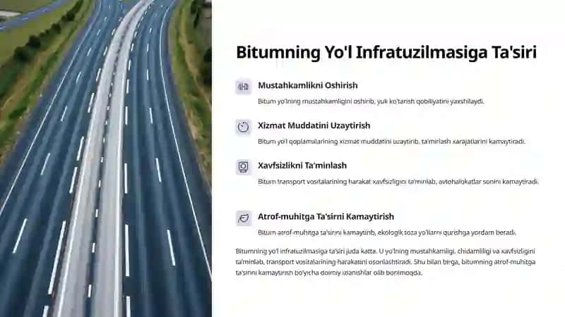 Neft Yo'l Bitumlari Ta'rifi va Ahamiyati 4