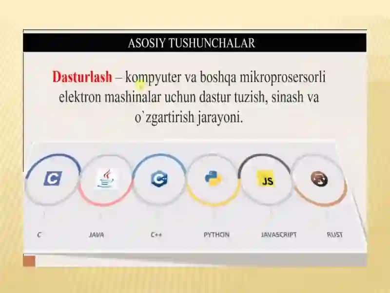 Zamonaviy dasturlash texnologiyalari 4