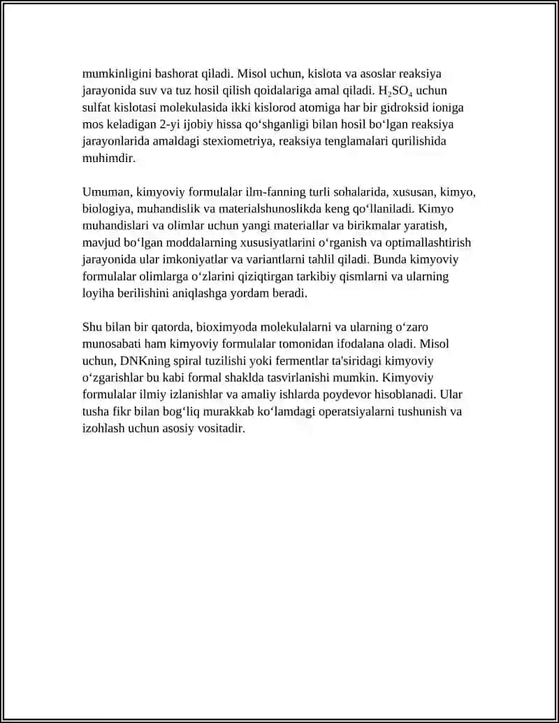KIMYOVIY FORMULALAR 4