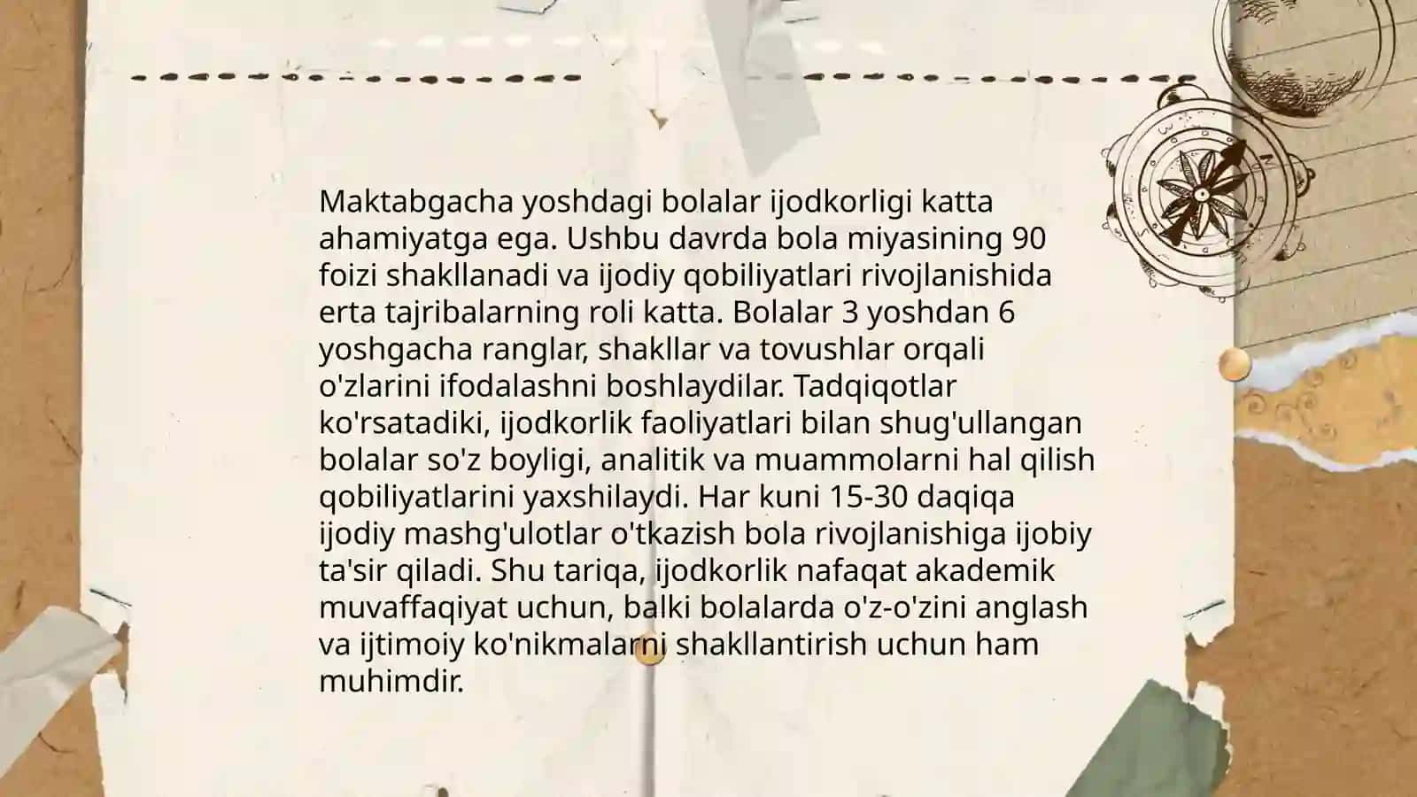 Maktabgacha taʼlim davrida yosh davirlarining oʻziga xos xususiyatlari 4