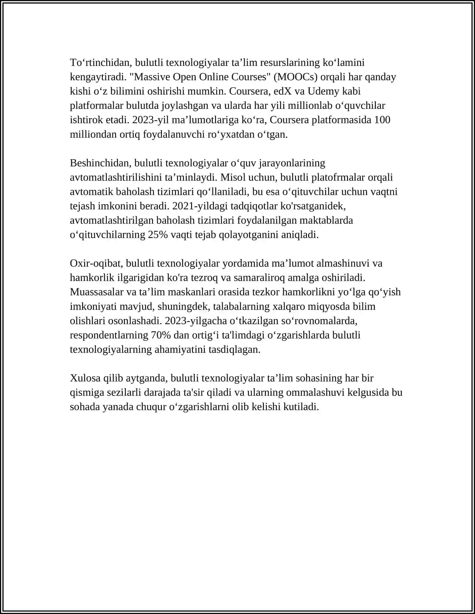 Bulutli texnologiyalarning ta'limi 4