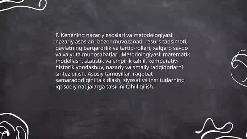 F. Kenening Iqtisodiy talimoti 4