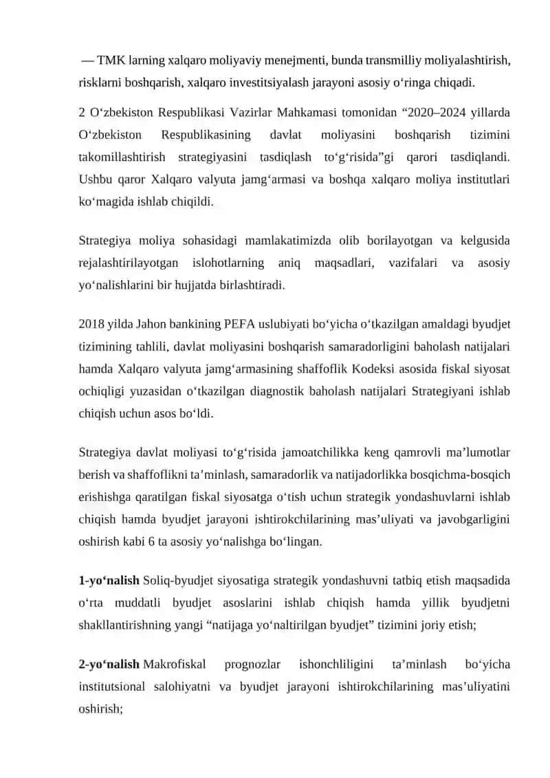 O’zbekiston Respublikasi moliya tizimi 4