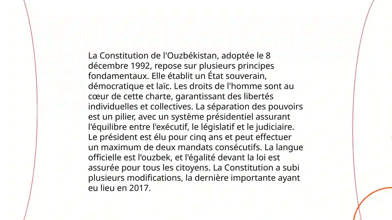 La Constitution de lʼOuzbekistan 4