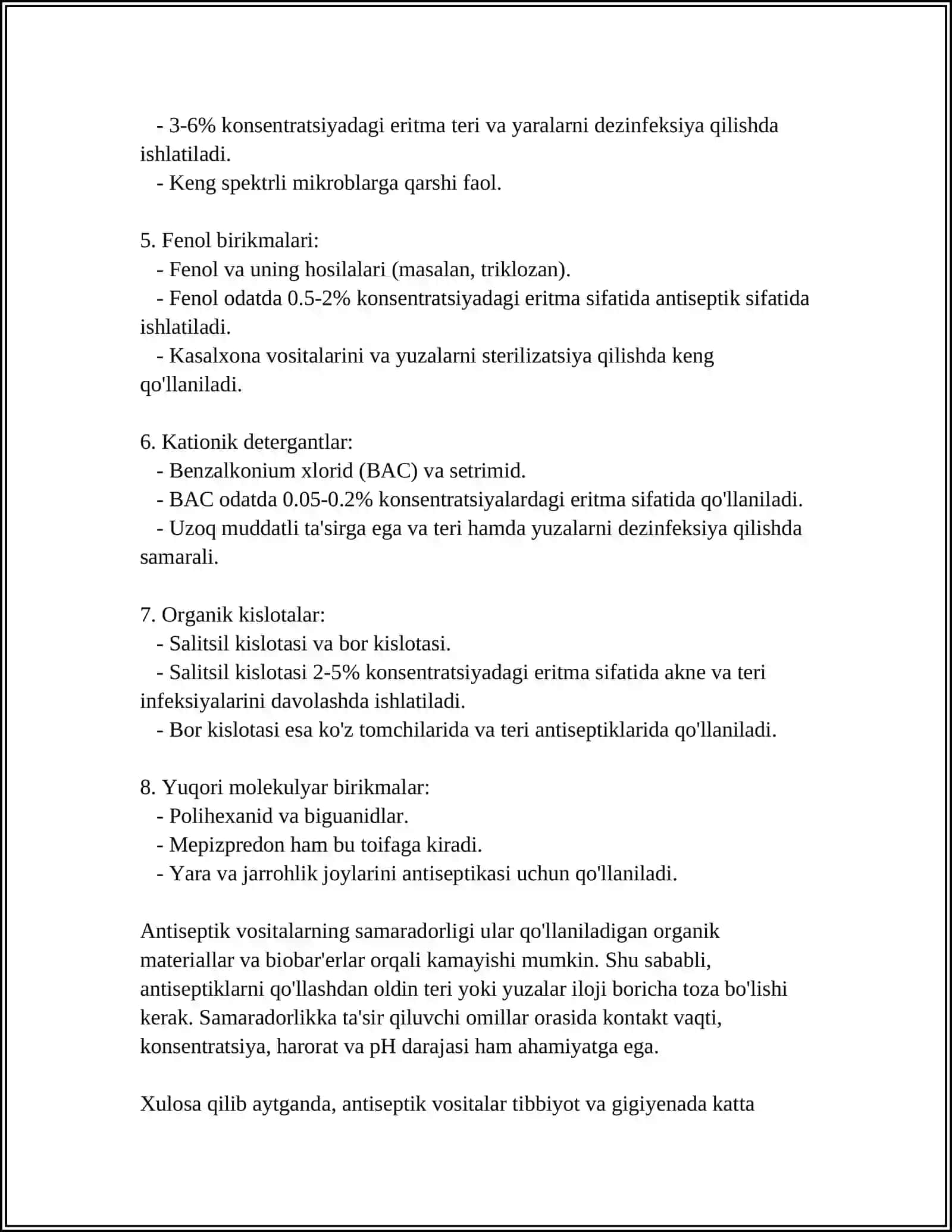ANTISEPTIKA VA UNING AHAMIYATI 4