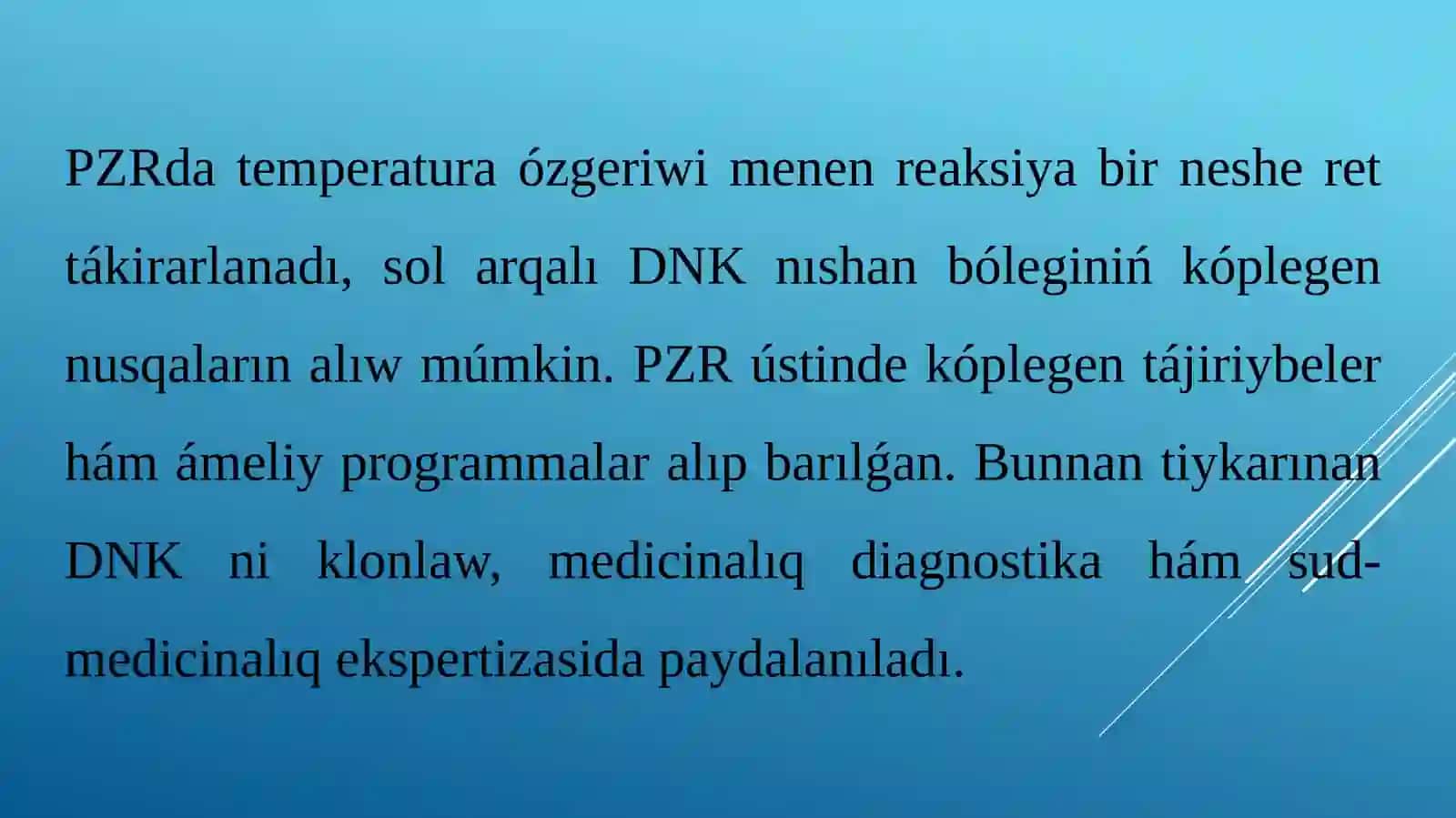 PZR polimeraza shinjirli_reaksiyasi menen_tanistiriw 4