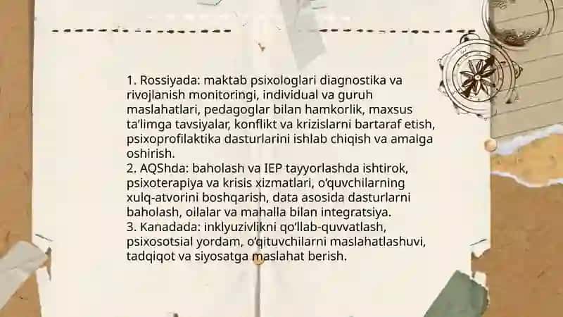 Rossiya, AQSh va Kanada taʼlim tizimida psixologik xizmat 4