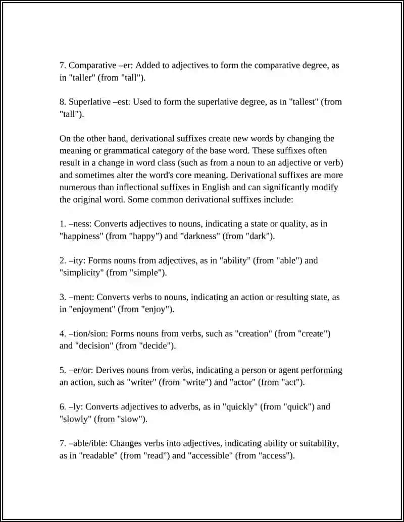 SUFFIXES 4