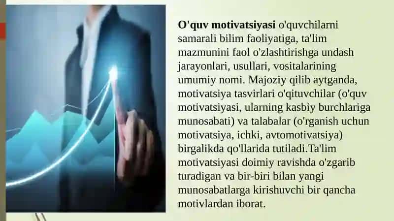 Ta'lim jarayonida o'quv motivatsiyasi va uni boshqarish muammosi 4