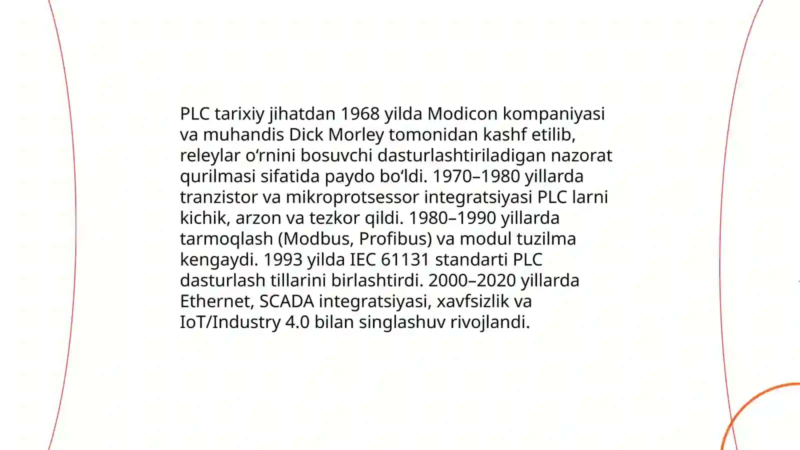 PLC larning Avtomatlashtirishdagi o'rni 4