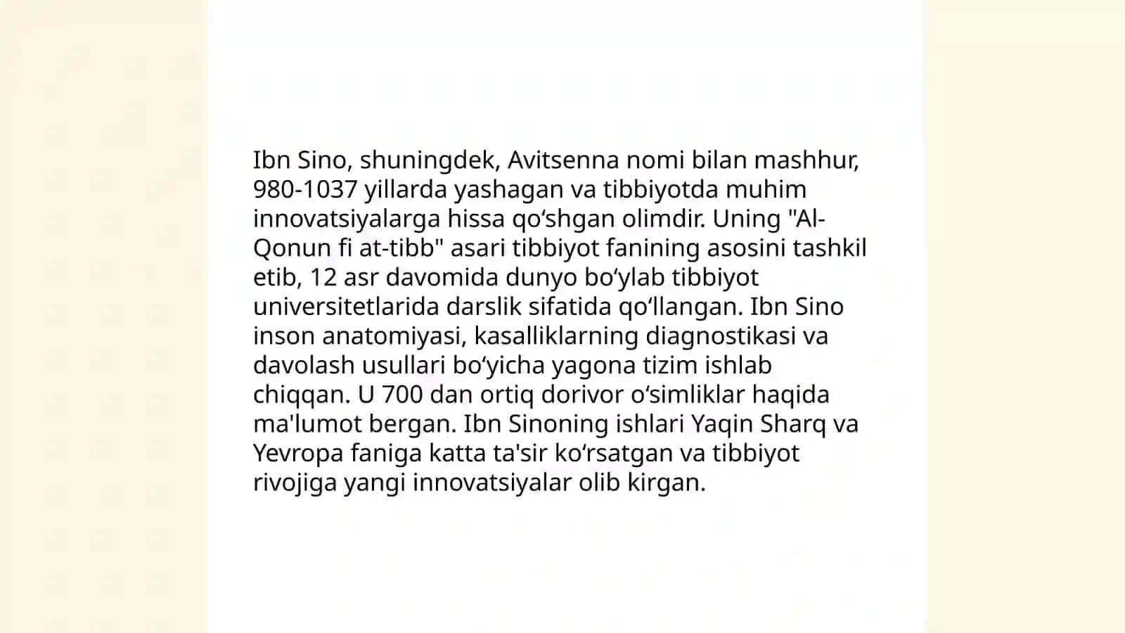 5 ta sharq va 5 ta g'arb olimlarning kreativlikka qo'shgan hissasi 4