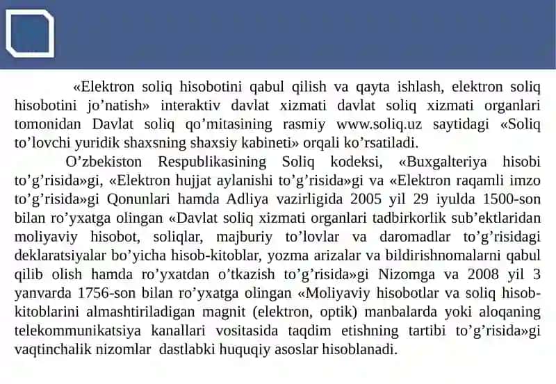 Elektron hisobot va uni jo’natisi tibbiyot 4