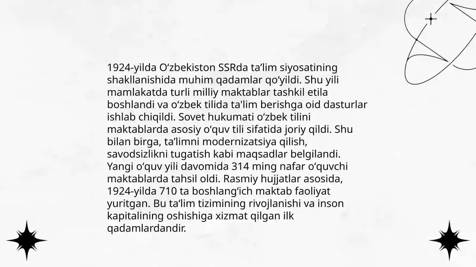 Rivojlanish va Mustaqil Oʻzbekistonda taʼlim tizimi 4