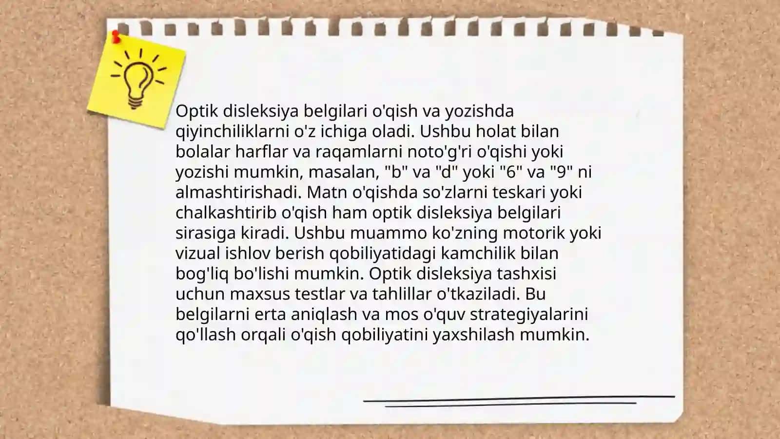 Optik disleksiya va disgrafiyani bartaraf etish 4