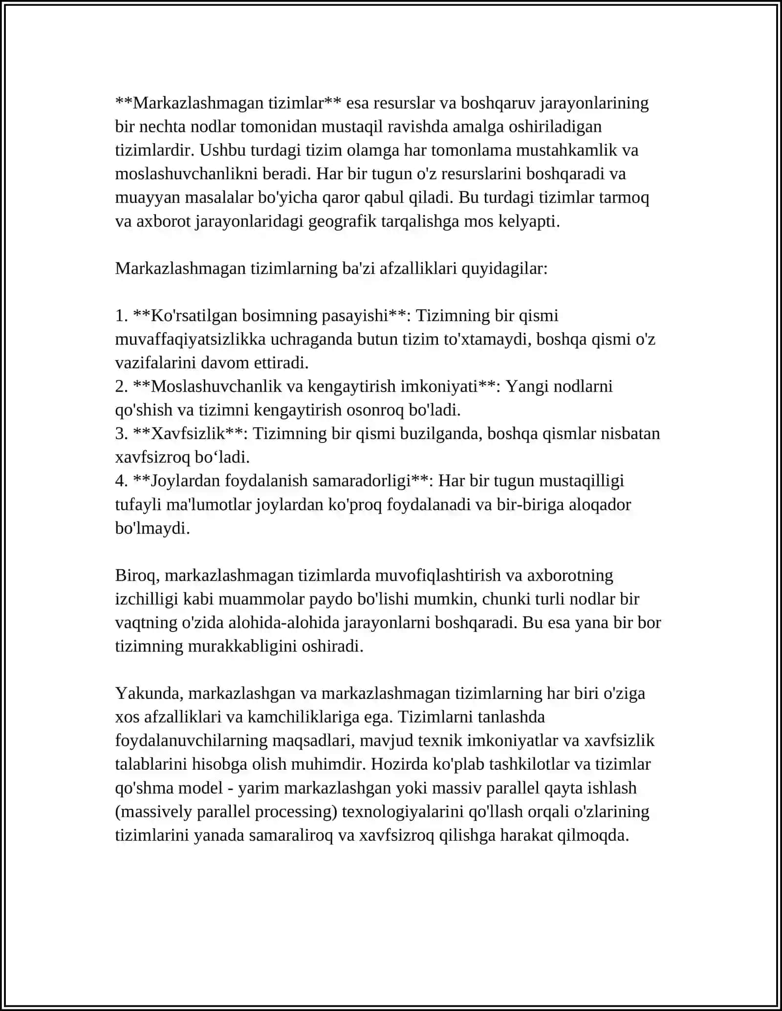 MARKAZLASHGAN VA MARKAZLASHMANGAN BLOKCHAYN TEXNALOGIYASI 4